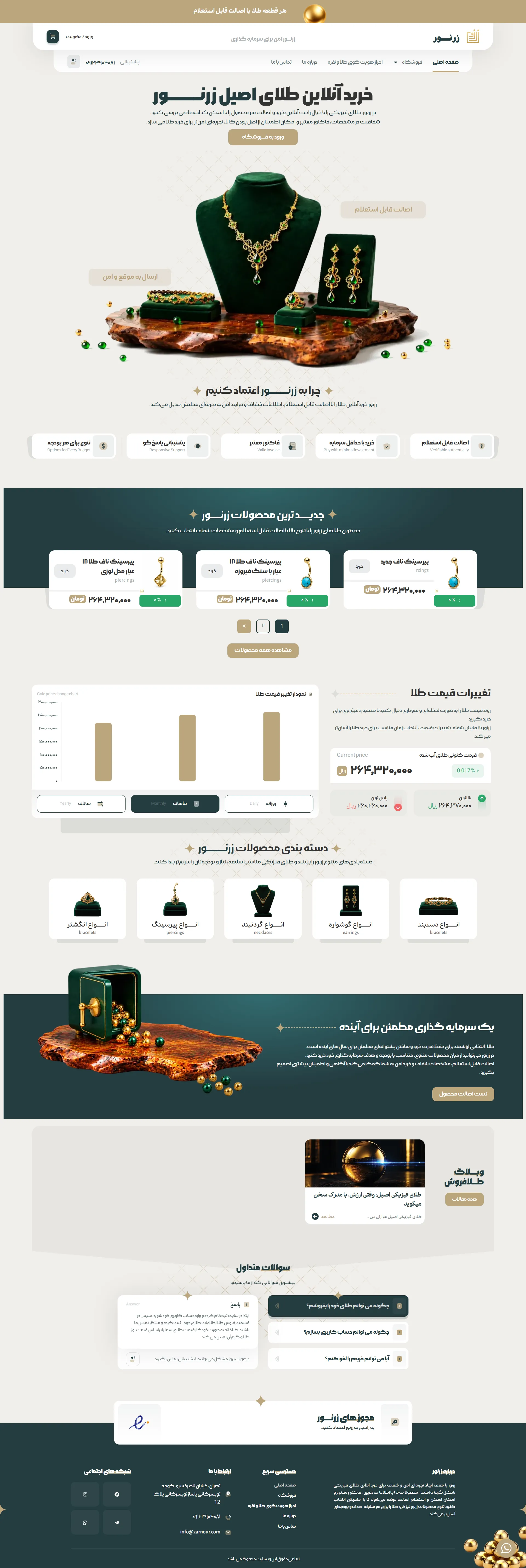 فروشگاه طلای زرنور